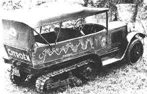 Citroën Kegresse halftrack car